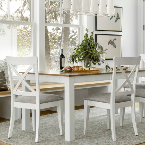Gourmet Dove White Dining Chair